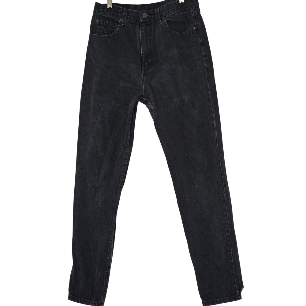 Vintage 90s Jordache High Waisted Leg Black Jeans Juniors 11/12 Womens 10